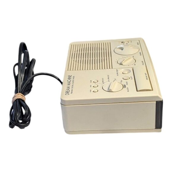 Vintage Sony Dream Machine ICF-C3W Digital Clock Radio FM/AM Beige 1980s Tested - Picture 2 of 7